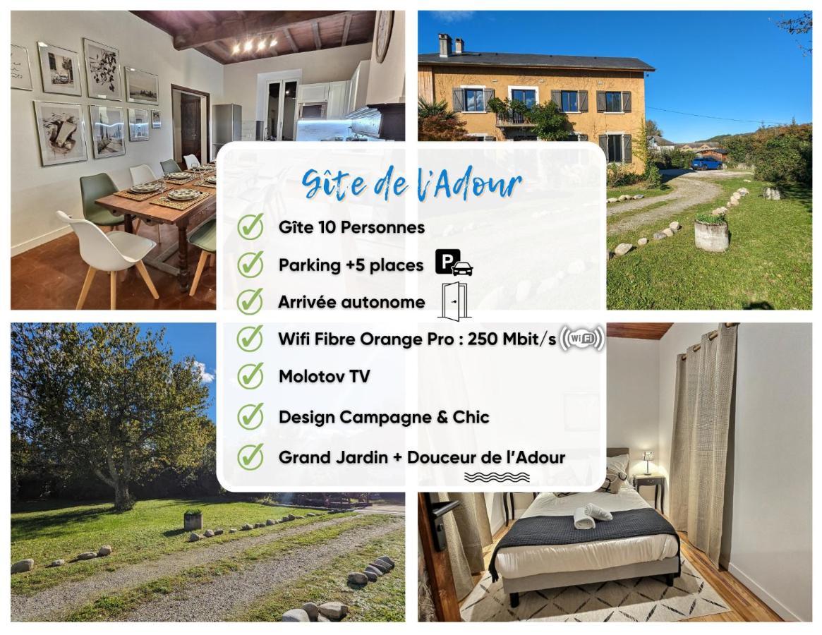 Gite De L'Adour, Renove & Chic, Parking Gerde 외부 사진
